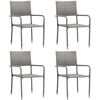 vidaXL 5 Piece Garden Dining Set Anthracite