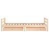 vidaXL Kids Bed Frame with Drawers 90x190 cm Solid Wood Pine