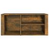 vidaXL Shoe Cabinet Smoked Oak 100x35x45 cm Engineered Wood
