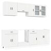 vidaXL 8 Piece Kitchen Cabinet Set "Kalmar" High Gloss White Engineered Wood