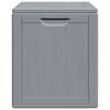 vidaXL Garden Storage Box 90L Grey PP Wood Look