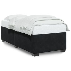 vidaXL Bed Frame without Mattress Black 90x190 cm Single Velvet