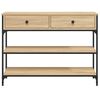 vidaXL Console Table Sonoma Oak 100x25x75 cm Engineered Wood