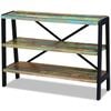 vidaXL Side Table | Multicolour | Reclaimed wood and steel | Small