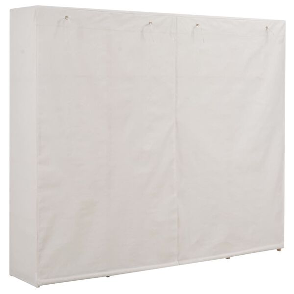 vidaXL Wardrobe White 200x40x170 cm Fabric