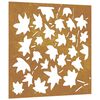vidaXL Garden Wall Decoration 55x55 cm Corten Steel Maple Leaf Design