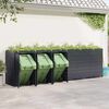 vidaXL Wheelie Bin Storage for 6 Bins Anthracite 408 x 77.5 x 121.5 cm