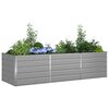 vidaXL Planter Light Grey 290 x 100 x 75 cm Galvanised Steel