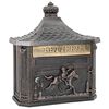 vidaXL Wall Mounted Mailbox Bronze 40.5 x 16 x 45 cm Cast Aluminum
