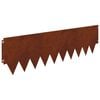 vidaXL Lawn Edging 10 pcs 103x30cm Steel Rusty