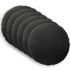 vidaXL Cushion with Pillow HEERLEN 6 pcs Black Velvet