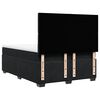 vidaXL Box Spring Bed with Mattress Black Queen Velvet
