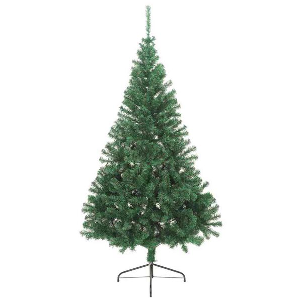 vidaXL Artificial Pre-lit Christmas Tree Green 240 cm PVC