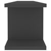 vidaXL Wall Shelf 2 pcs Grey 90x18x20 cm Engineered Wood