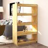vidaXL Book Cabinet/Room Divider 80x35x135 cm Solid Pinewood