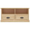 vidaXL TV Cabinet Sonoma Oak 93x35.5x45 cm Engineered Wood