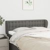 vidaXL Headboard with Ears Dark Grey 147 cm Fabric