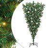 vidaXL Upside-down Artificial Pre-lit Christmas Tree with Ball Set PVC