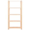 vidaXL 5-Tier Storage Racks 10 pcs 80x38x170 cm Solid Pinewood 250 kg