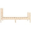 vidaXL Bed Frame without Mattress Single Solid Wood Pine