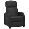 vidaXL Massage Chair Black Faux Leather