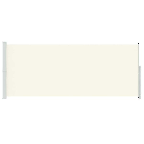 vidaXL Patio Retractable Side Awning 200x500 cm Cream
