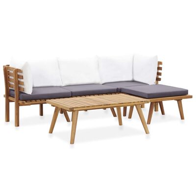 vidaXL 5 Piece Garden Lounge Set Solid Acacia Wood