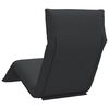 vidaXL Folding Sun lounger Black 175x54x8.5 cm Oxford Fabric