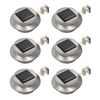 vidaXL Solar Lamp | Set of 6 | Silver | Stainless steel | Small | Solar