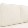 vidaXL Chaise Lounge with Cushions and Bolster Cream Velvet