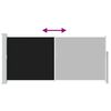 vidaXL Retractable Side Awning 140 x 300 cm Black