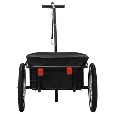 vidaXL Bike Trailer/Hand Wagon 155x60x83 cm Steel Black