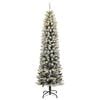 vidaXL Artificial Christmas Tree 300 LEDs and Flocked Snow 180 cm