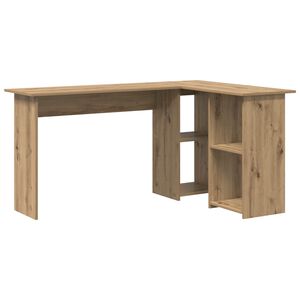 vidaXL Desk Artisan Oak 142 x 102 x 73 cm Engineered Wood