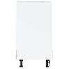 vidaXL Oven Cabinet Porto High Gloss White Engineered Wood