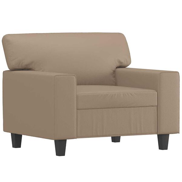 vidaXL Sofa Chair Cappuccino 60 cm Faux Leather