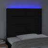 vidaXL LED Headboard Black 100 cm Fabric