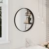 vidaXL Wall Mirror Black 50 cm