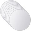 vidaXL Mirror Tile | Set of 16 | Transparent | Glass | 15 cm diameter