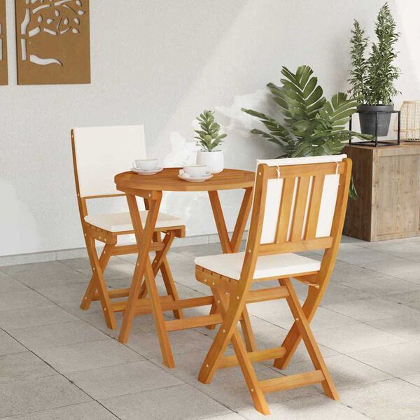vidaXL Bistro Set 3 pcs Brown Solid acacia wood