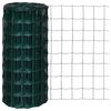 vidaXL Euro Fence Steel 25 x 0,8 m Green