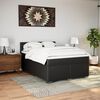 vidaXL Box Spring Bed with Mattress Black Double Faux Leather