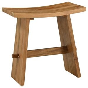 vidaXL Bathroom Stool Brown 50 x 30 x 49.5 cm Solid Teak Wood