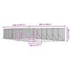 vidaXL Outdoor Dog Kennel Silver 6x14x2 m Galvanised Steel