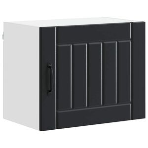 vidaXL Wall Cabinet LUCCA Black 50 x 31 x 40 cm Engineered Wood