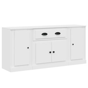 vidaXL Sideboards 3 pcs White Engineered Wood