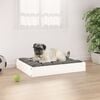 vidaXL Dog Bed White 61,5x49x9 cm Solid Wood Pine