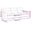 vidaXL 3-Seater Sofa Dark Grey 180 cm Fabric