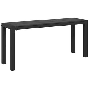 vidaXL Garden Bench Black 100 x 28 x 45cm Steel