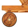 vidaXL Garden Sun Lounger with Cushion Solid Acacia Wood